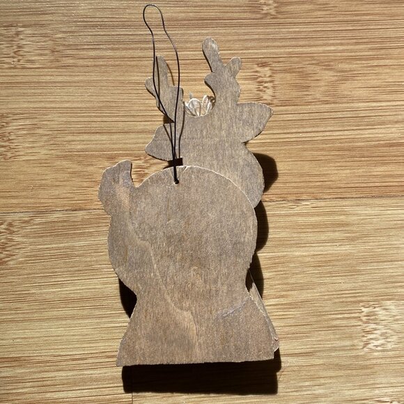 Cute Wooden Snowman & Deer Ornaments - Picture 5 of 5